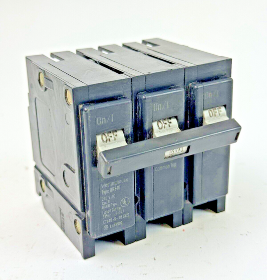 WESTINGHOUSE - BR340 - SNAP-IN CIRCUIT BREAKER - 3 POLE/40A/240 VAC