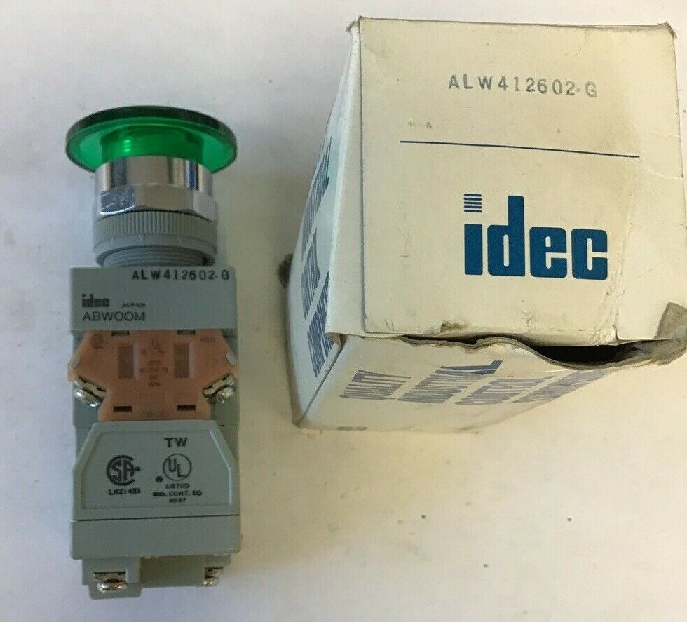 IDEC PUSH BUTTON ALW412602-G 120-600VAC 110-600VDC 10A