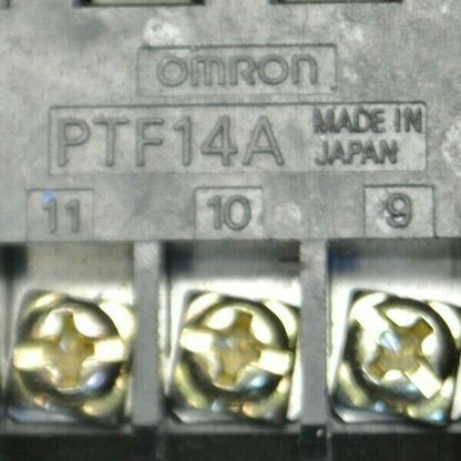 LOT of 3 / OMRON PTF14A RELAY SOCKET BASE / 14-PIN / 10A, 240V MAX