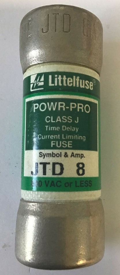 LITTLEFUSE JTD 8 POWR-PLAY CLASS J TIME DELAY 600VAC ***LOTOF8***