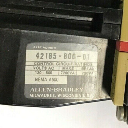 ALLEN BRADLEY 509-B0D SER.B SZ.1 W/CB236 COIL/ W49 / W/595-A SER.B AUX CONT.