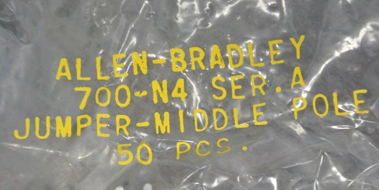 ALLEN-BRADLEY 700-N4 Series A / JUMPER, MIDDLE POLE / BAG of 50 - NEW SURPLUS