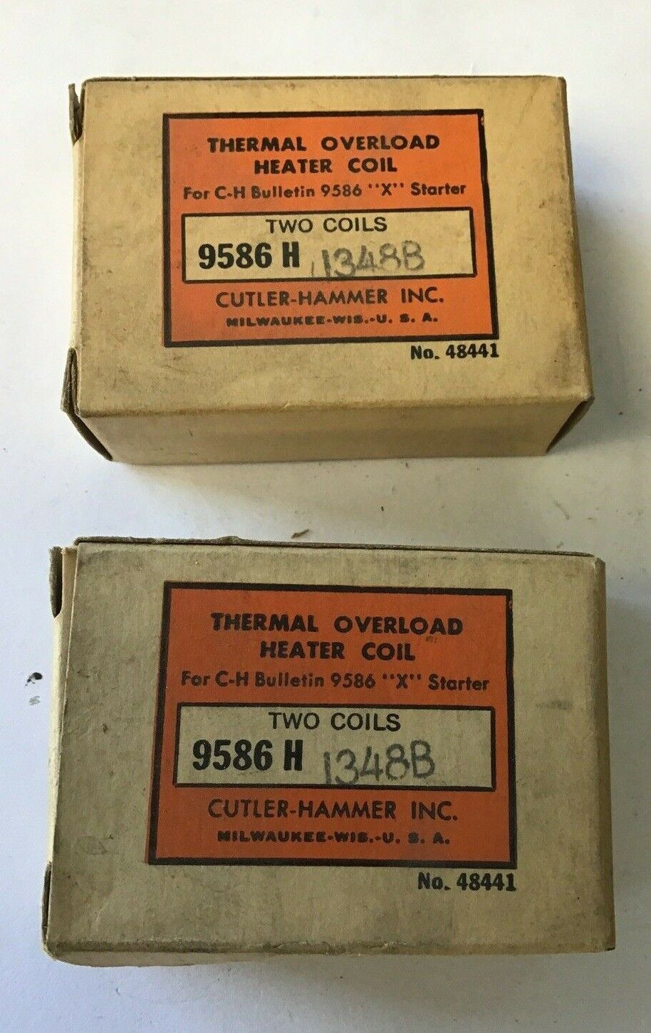 CUTLER HAMMER  9586H1348B THERMAL OVERLOAD HEATER COIL***LOTOF4***