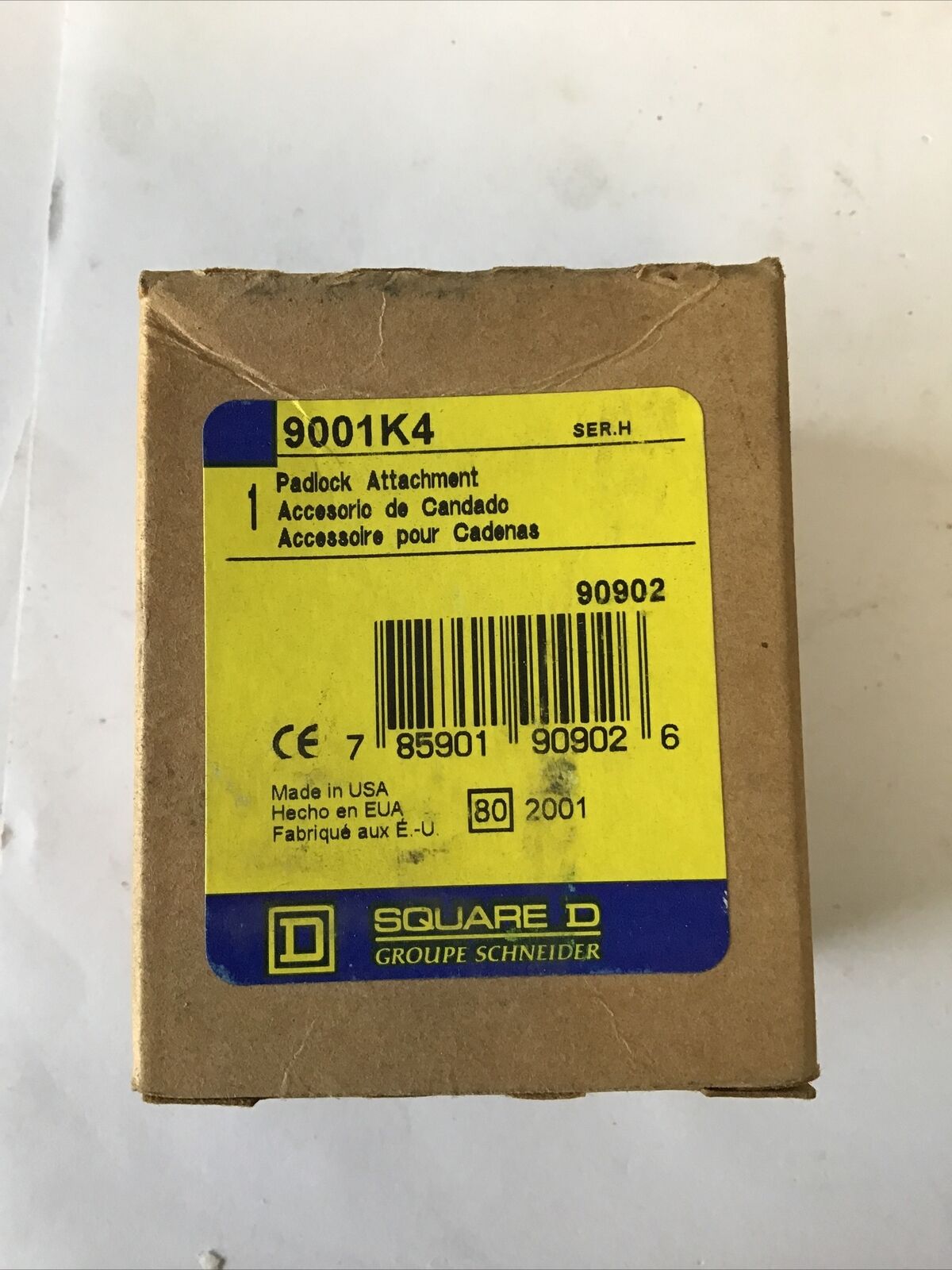 SQUARE D 9001K4 PADLOCK ATTACHMENT SER. H  ***LOTOF3***