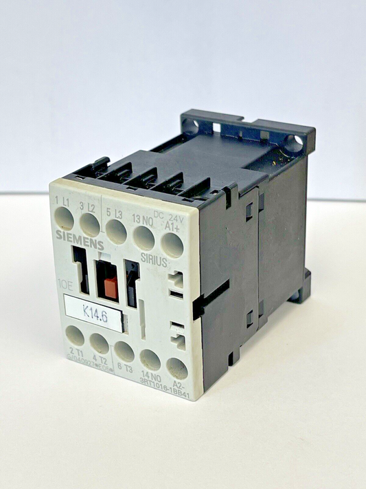 SIEMENS - 3RT1016-1BB41 - CONTACTOR - AC-3 9 A, 4 kW / 400 V 1 NO, 24 V DC 3-pol