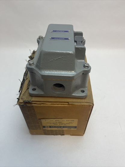 SQUARE D 9001 GW-204 CONTROL STATION SERIES A 600VAC PUSH BUTTON OPEN CLOSE