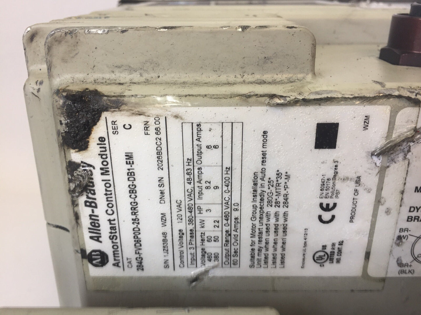 ALLEN BRADLEY 280G-FN-25-RG ARMOR START BASE 284G-FVD6P0D-25-RRG-CBG-DB1-EMI