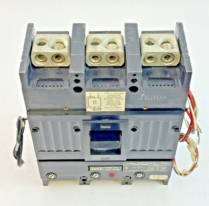 GE - TJJ436400 - CIRCUIT BREAKER W/ 400A TRIP, AUX, SHUNT - 400A, 600VAC, 3 POLE
