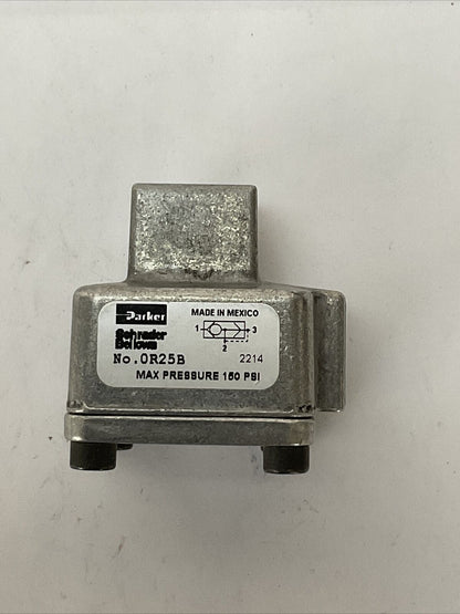 PARKER 0R25B 1/4" QUICK EXHAUST VALVE OR25B