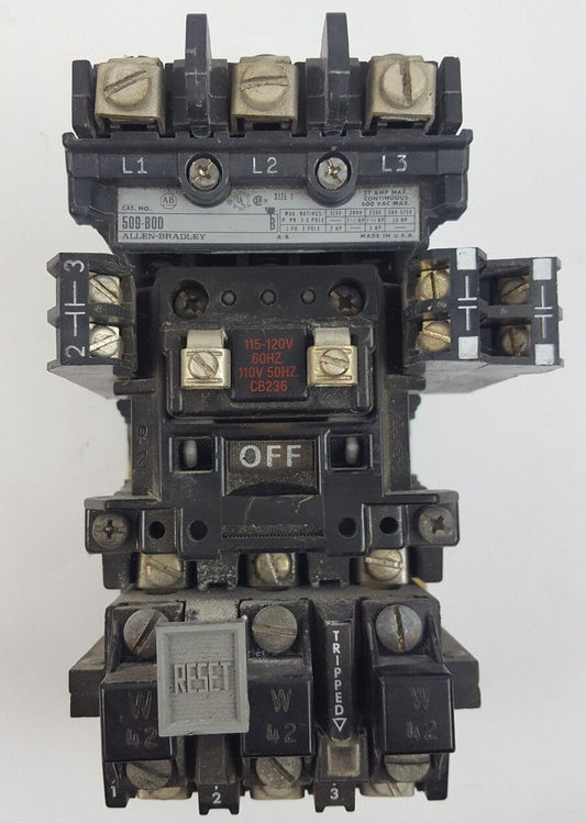 Allen Bradley 509-B0D Ser. B Contactor Motor Starter