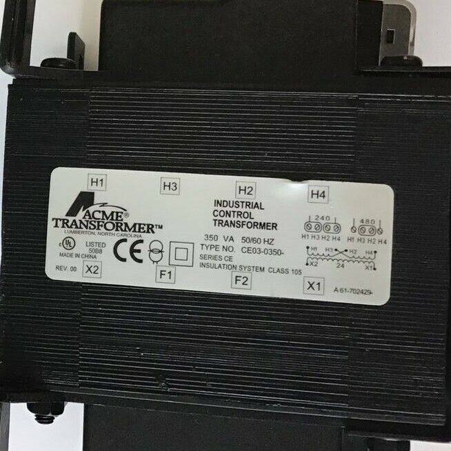 ACME TRANSFORMER CE03-O350 TRANSFORMER 350VA 50/60HZ SER.CE REV.00