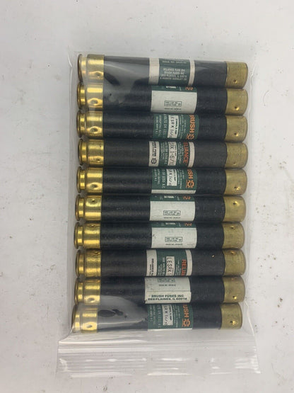 Brush Time-Delay Dual-Element LESRK1-6/10 1 6/10A 600V Fuse "Lot of 10"
