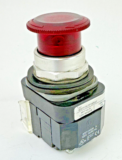 ALLEN-BRADLEY - 800T-FXTP16RA1 SER. T -RED MUSHROOM PUSH/PULL BUTTON W/ 800T-XA1