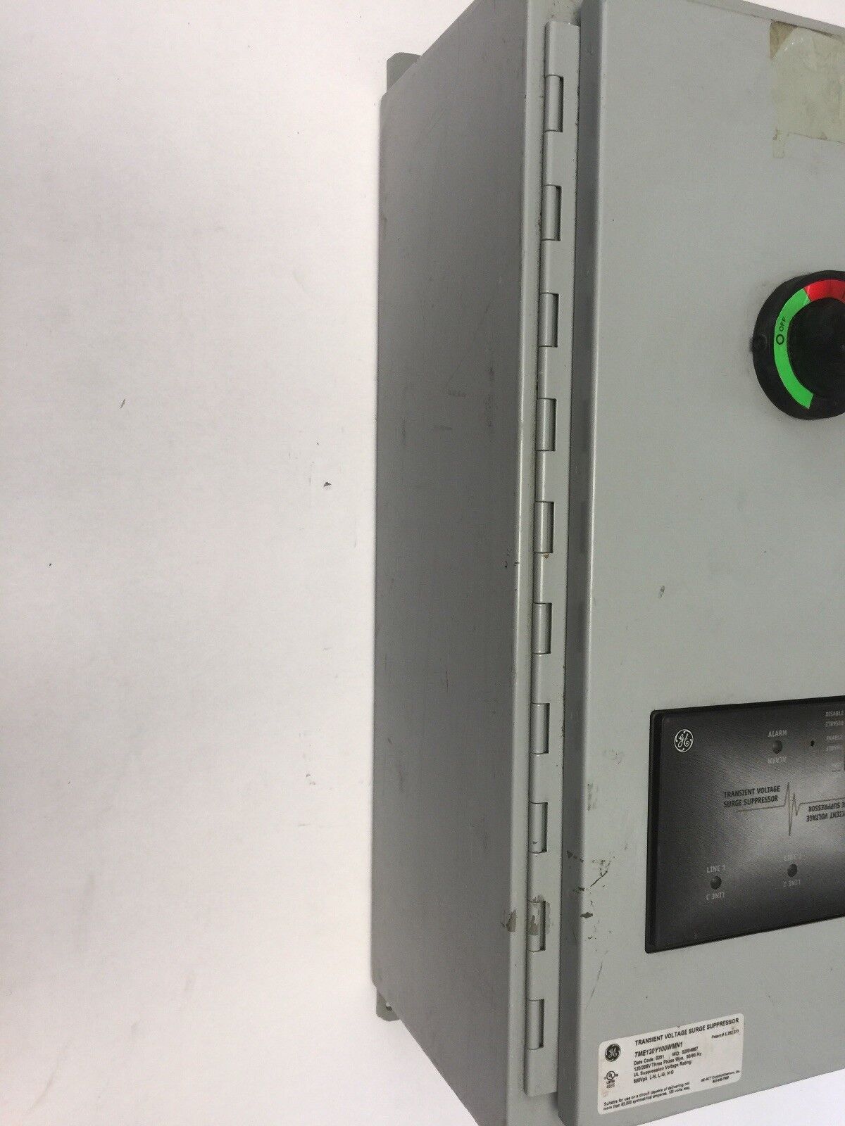 GE TME120Y100WMN1 TRANSIENT VOLTAGE SURGE SUPPRESSOR 120/208V THREE PHASE 50/60H