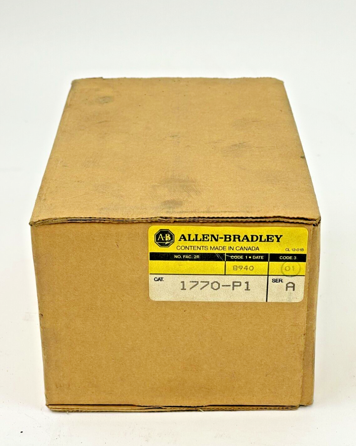 ALLEN-BRADLEY - 1770-P1 SER. A - POWER SUPPLY - 15AMP/120-240VAC/ANALOG/MODULAR