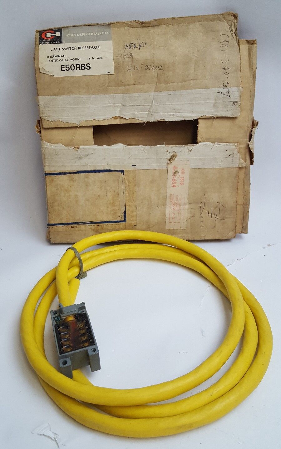 CUTLER-HAMMER LIMIT SWITCH RECEPTACLE W/ 18 FT. CABLE E50RBS