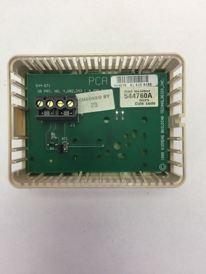 SIEMENS 544760A ELECTRONIC ROOM SENSOR RESISTANCE TEMPERATURE DEVICE