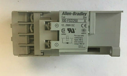 ALLEN BRADLEY 700-CF220Z* CONTACTOR SER.A  W/100-FSD250 SURGE SUPP. **LOTOF2**