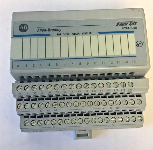 ALLEN BRADLEY 1794-IB16 SER.A REV.A01 NO F/W INPUT MODULE 1794-TB3 SER.A BASE