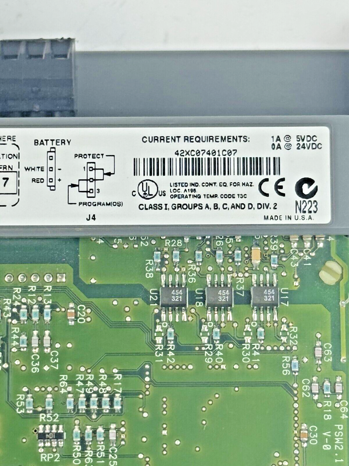 ALLEN-BRADLEY - 1747-L542 SER. C REV. 7 FRN: 7 - SLC 500 CPU PROCESSOR *NO DOOR*