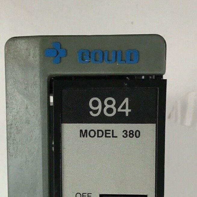 GOULD 984 MODEL 380 PROGRAMMABLE CONTROLLER PC-0984-380 REV.K 220V 50/60HZ