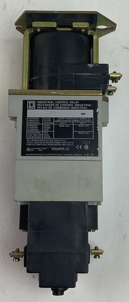 SQUARE D 8501XBO80XDLV53 DC LATHCING CONTROL RELAY SER.B 24VDC