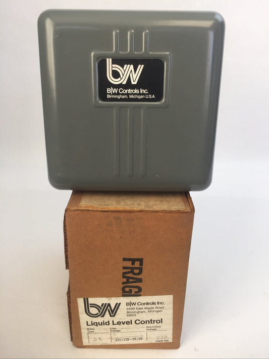 B/W CONTROLS LIQUID LEVEL CONTROL RELAY TYPE 2-L LINE VOLTAGE 110/120 SECONDARY