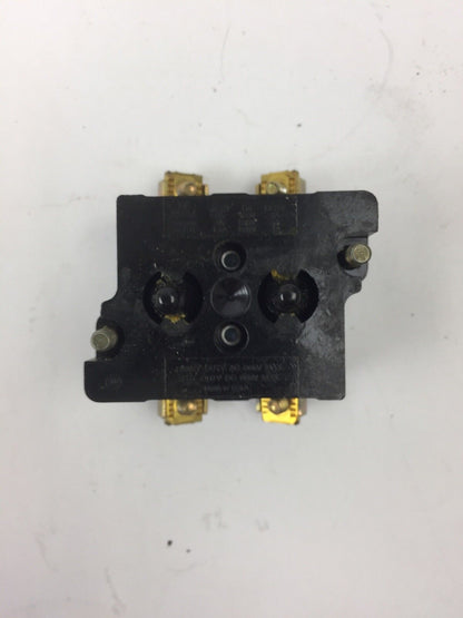 CUTLER HAMMER 10250T/91000T CONTACT BLOCK 2 N.C. 600 VOLT