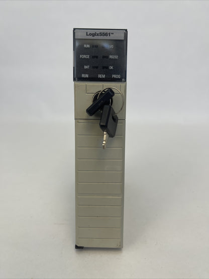 ALLEN BRADLEY 1756-L61 LOGIX PAC SER B CONTROLLOGIX 5561 PROCESSOR F/W REV 1.10