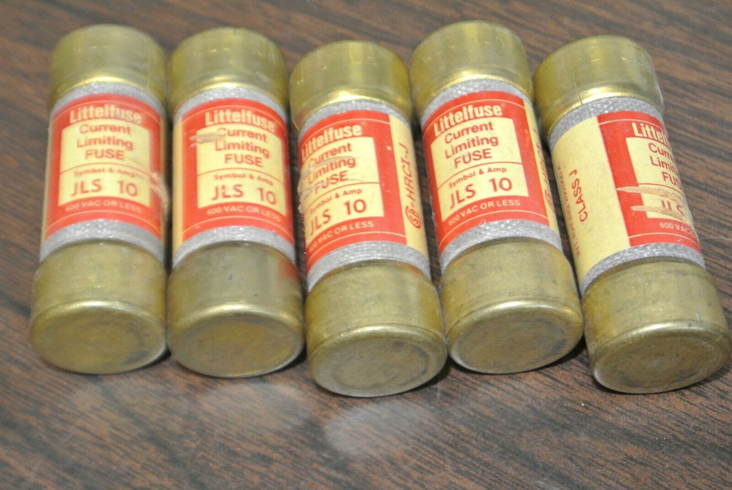 LOT of 5 / LITTELFUSE JLS10 CURRENT-LIMITING FUSE / 10A / 600V / NEW SURPLUS