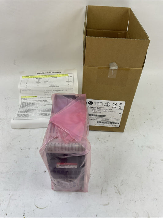 ALLEN BRADLEY 25A-D4P0N104 SER B FRN 3.001 POWER FLEX 523 AC DRIVE 1.5kW 2.0HP