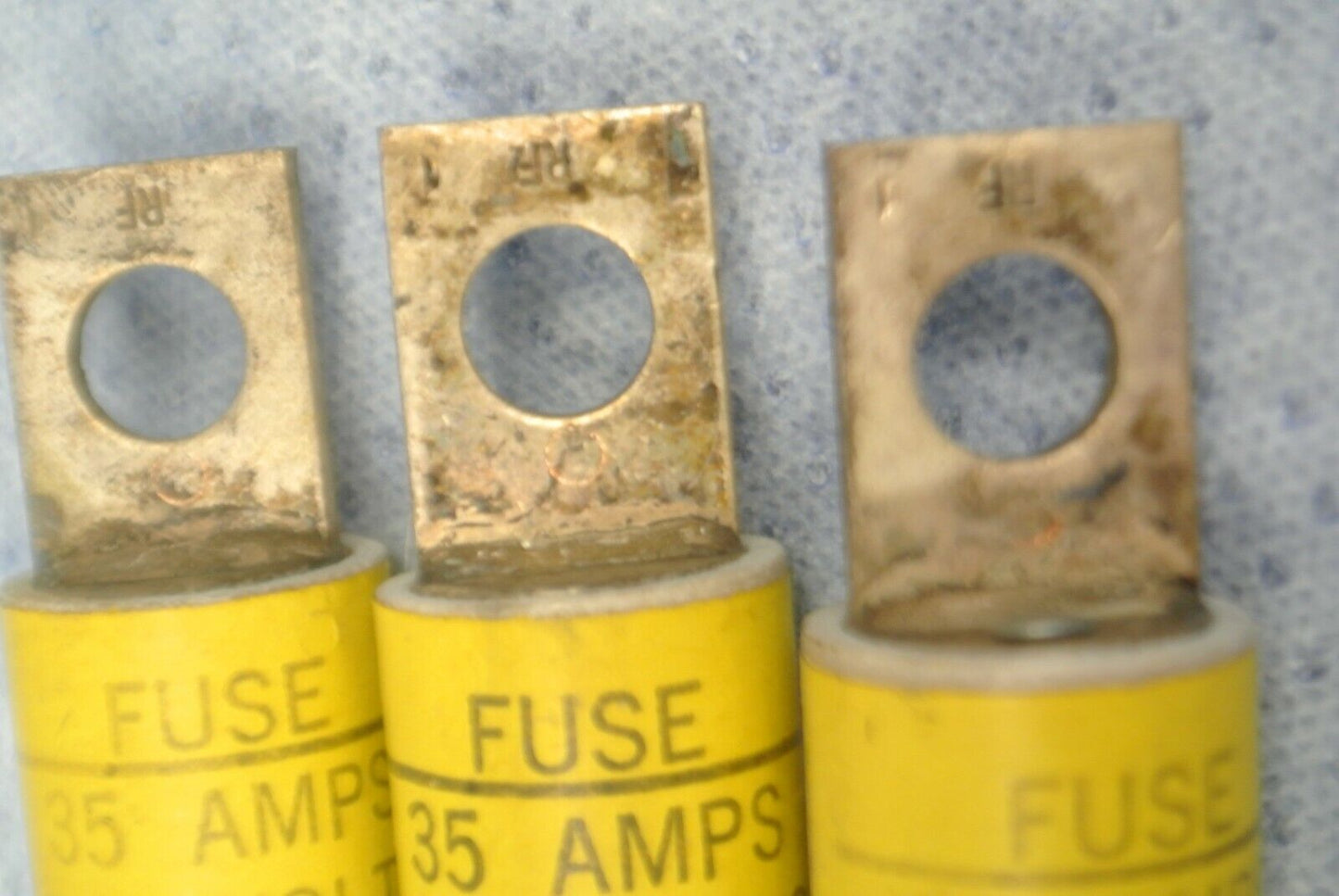 LOT of 3 / ECONOMY RFN35 SEMICONDUCTOR FUSE / 35A / 250V