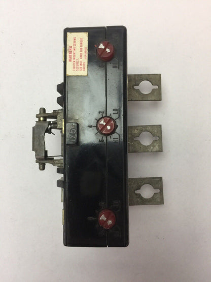 WESTINGHOUSE HKA3175T 175A TRIP UNIT 3POLE MAG TRIP-ADJ 875-1750A