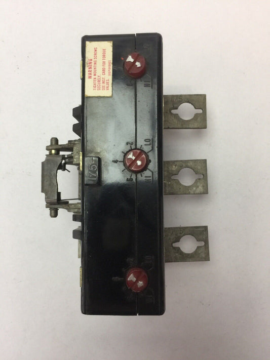 WESTINGHOUSE HKA3175T 175A TRIP UNIT 3POLE MAG TRIP-ADJ 875-1750A
