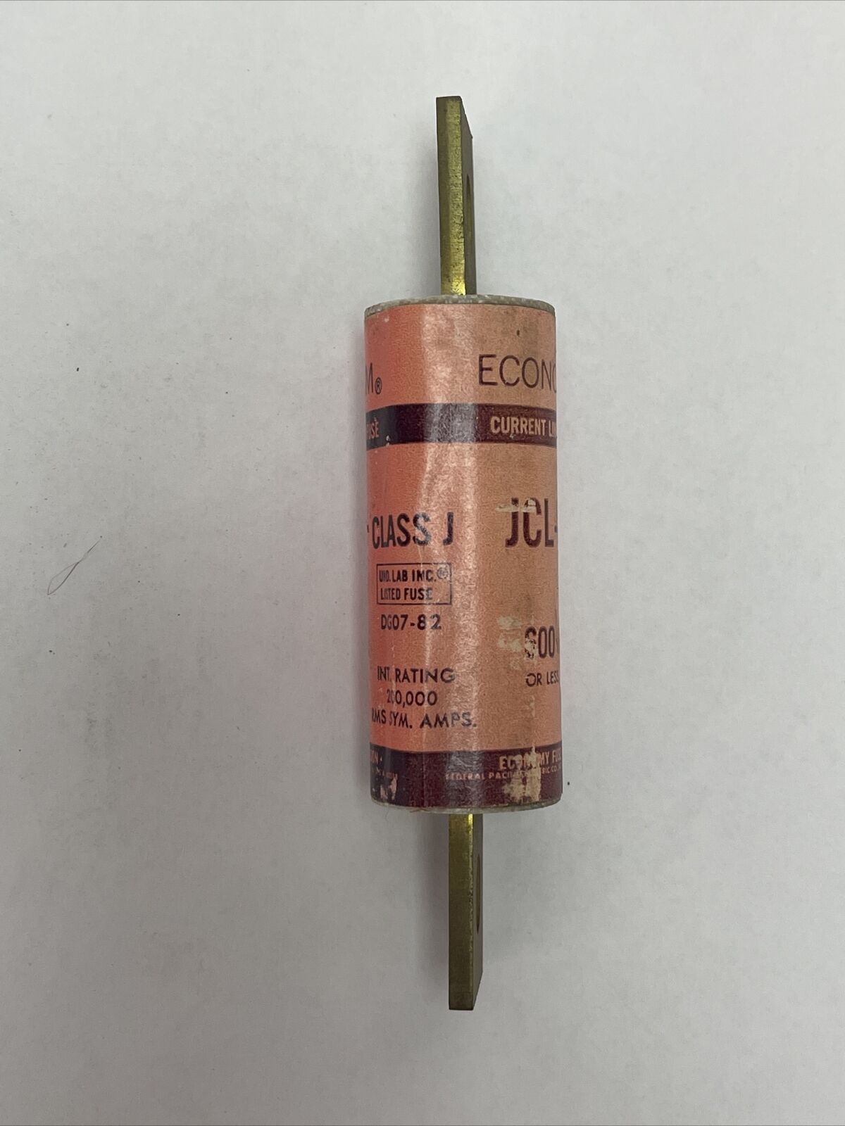 ECONOMY JCL-80 ECONOLIM CURRENT LIMITING FUSE 80AMP 600VAC CLASS J