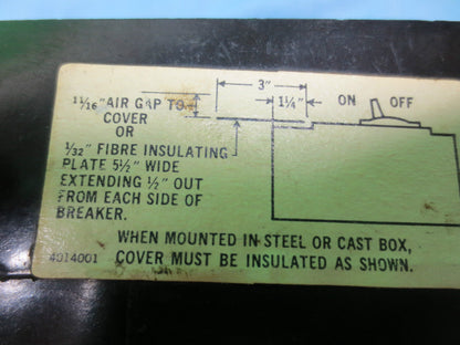 SQUARE D FAP-32060 CIRCUIT BREAKER 240VAC, 60A, 3-POLE, 250VDC