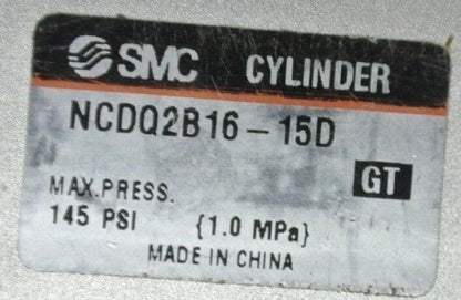 SMC NCDQ2B16-15D-A73HZS CYLINDER w/ D-A73H MAGNETIC REED SWITCH / NEW SURPLUS