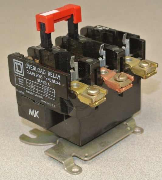 SQUARE D 9065 SEO-5 THERMAL OVERLOAD RELAY / 600VAC / 360VA / 0-120VAC / 3A