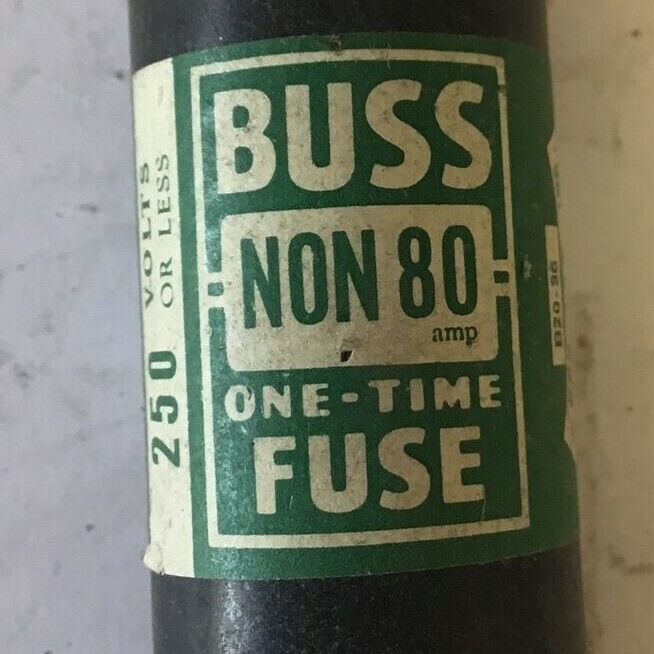 BUSS NON80 ONE-TIME FUSE 250V ***LOTOF5***