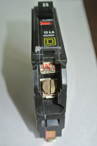SQUARE D 25A CIRCUIT BREAKERS - LOT of 2 - 120/240V -