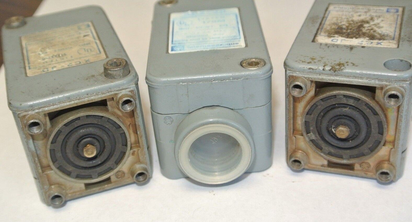 TELEMECANIQUE XC2-JD LIMIT SWITCH BODIES (LOT of 3) - NEW SURPLUS?