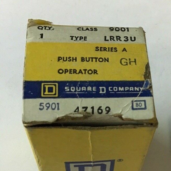 SQUARE D 9001 LRR3U SERIES A PUSHBUTTON OPERATOR