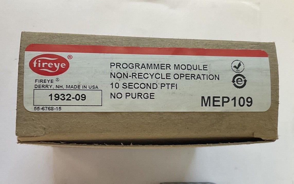 FIREYE MEP109 PROGRAMMER MODULE 10SEC.