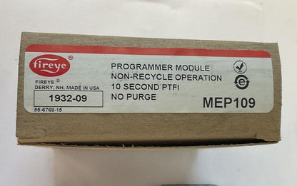 FIREYE MEP109 PROGRAMMER MODULE 10SEC.