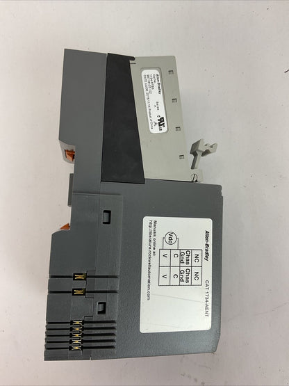 ALLEN BRADLEY 1734-AENT SER B FW 5.012 ETHERNET ADAPTER MODULE POINT I/O