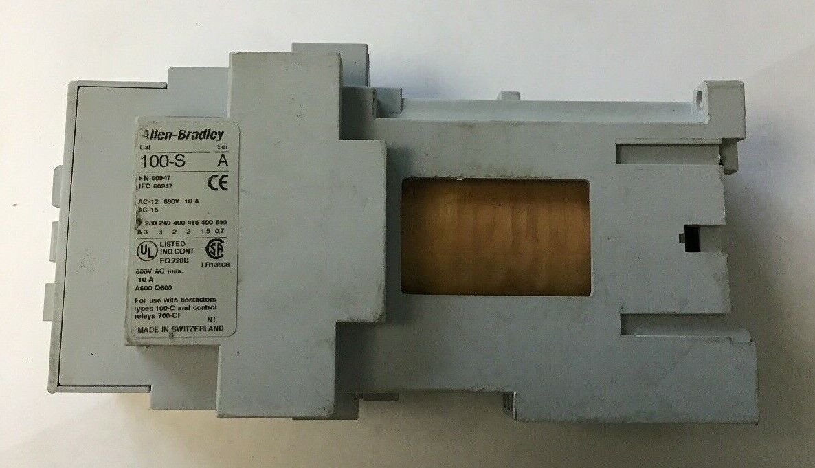 ALLEN BRADLEY 100-C30Z*00  Ser. B CONTACTOR w/ 100-S AUX. CONTACTOR Ser. B