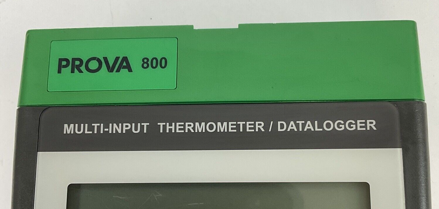 PROVA 800 MULTI-INPUT THERMOMETER/ DATALOGGER 12VDC 1.5 X 8 W/O POWER CORD