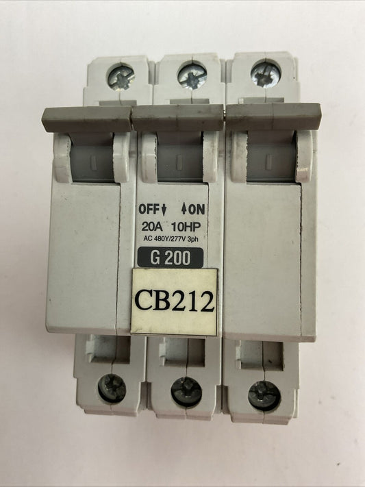 ALLEN BRADLEY 1492-CB3G200 MANUAL MOTOR CONTROLLER 2A 10HP 3P 480Y/277VAC SER C