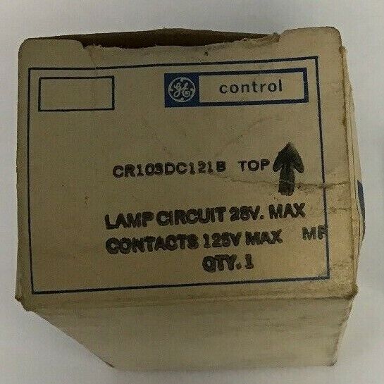 GENERAL ELECTRIC CR103DC121B LAMP CIRCUIT 28V MAX CONTACTS 125V MAX