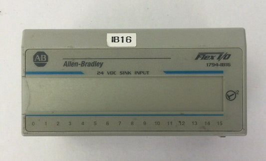ALLEN BRADLEY 1794-IB16 24VDC SINK INPUT MODULE SER A REV A02 F/W REV BLANK